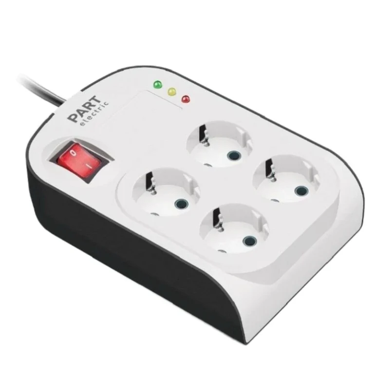 محافظ ولتاژ ۴ خانه مناسب صوتی‌، تصویری و کامپیوتر مدل پارت